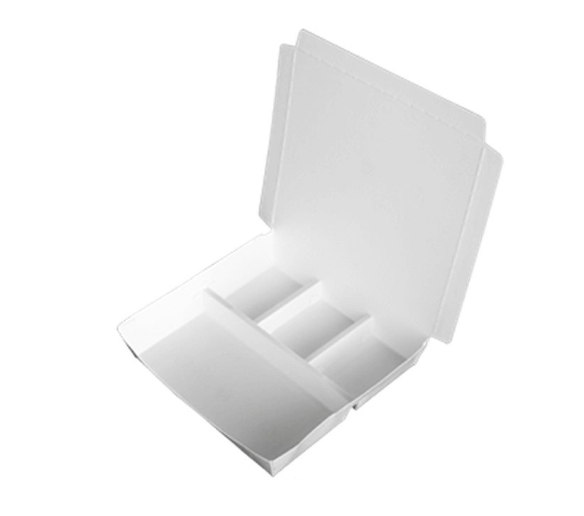 Paper Four Compartment Upper & Lower Meal Box-402(D)