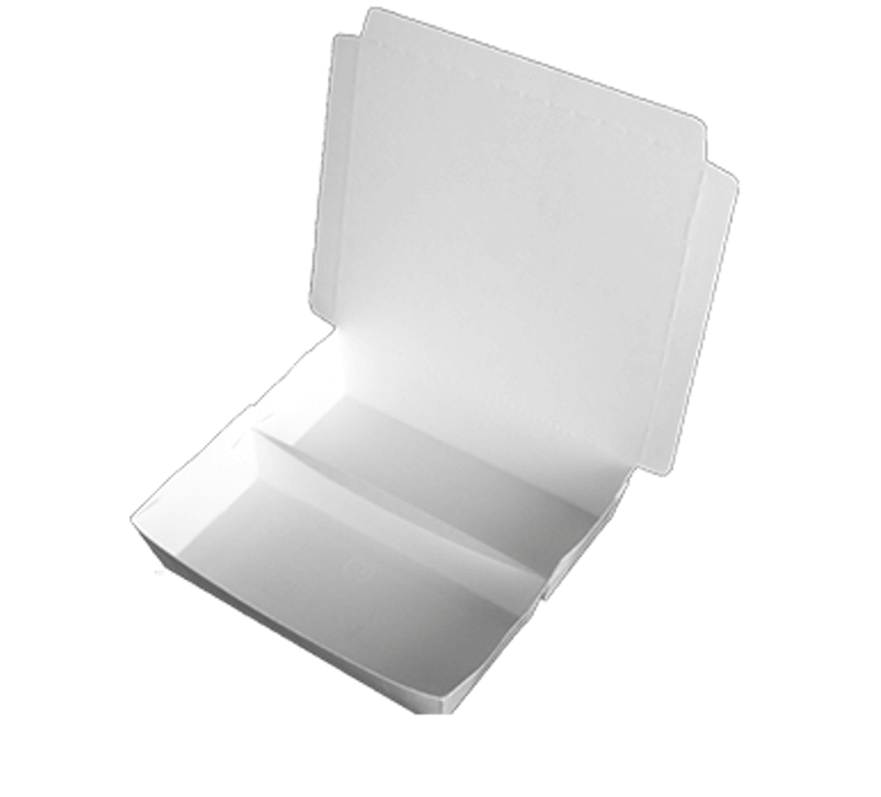 Paper Upper & Lower Compartment Meal Box  (H32)