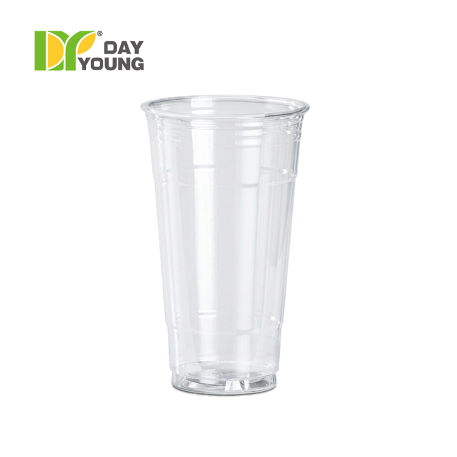 Plastic PET Cold Drink Cup 24oz-98mm-Clear