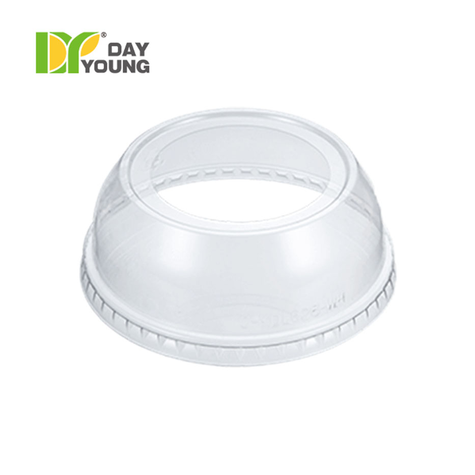Plastic PET Big Hole Lid-98mm-Clear
