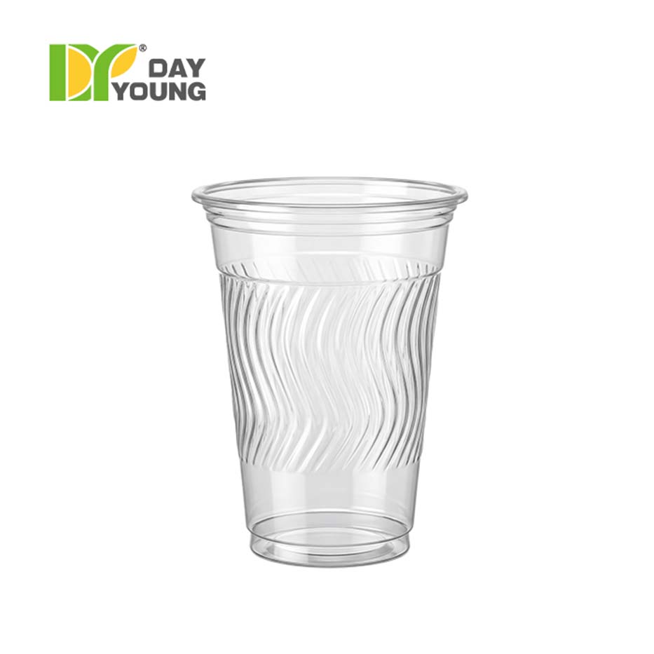Plastic PP Cold Drink Cup S360-12oz-95mm-AO/Ripple