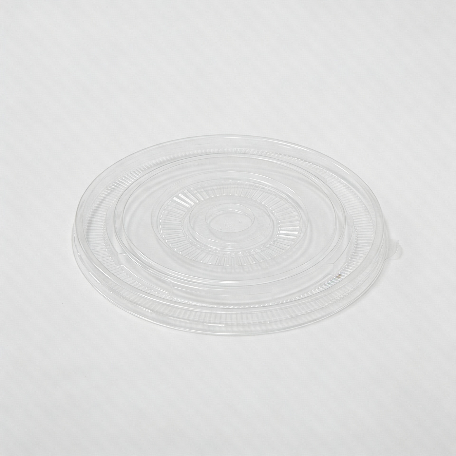 Plastic PP Flat-Lid for Soup Cup 165mm-Clear