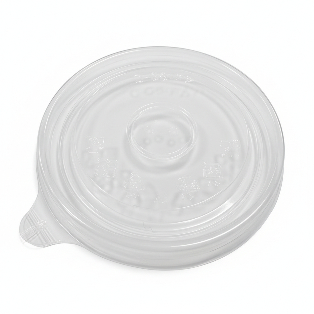 塑膠 PP湯杯平蓋 96口徑-透