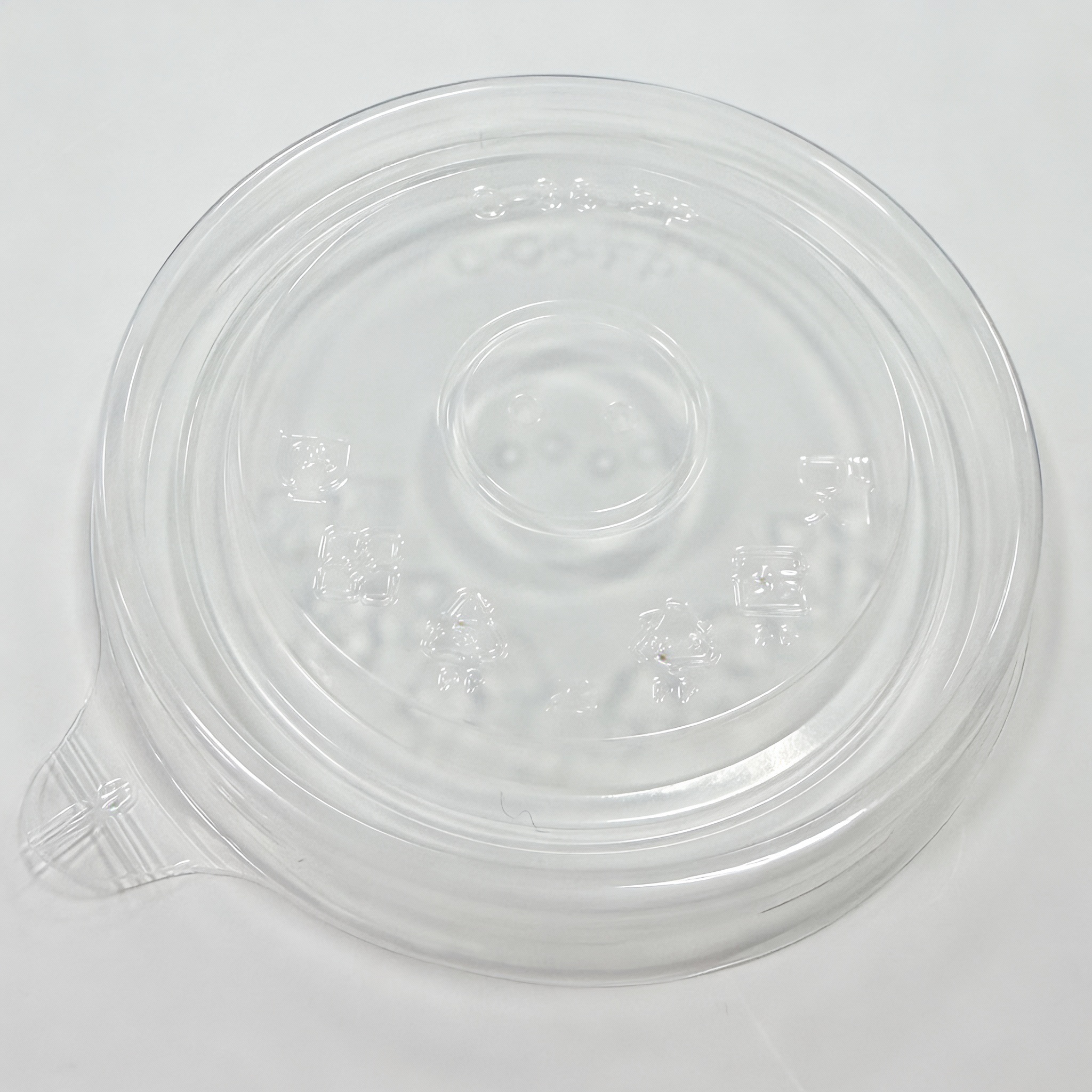 塑膠 PP湯杯平蓋 96口徑-透