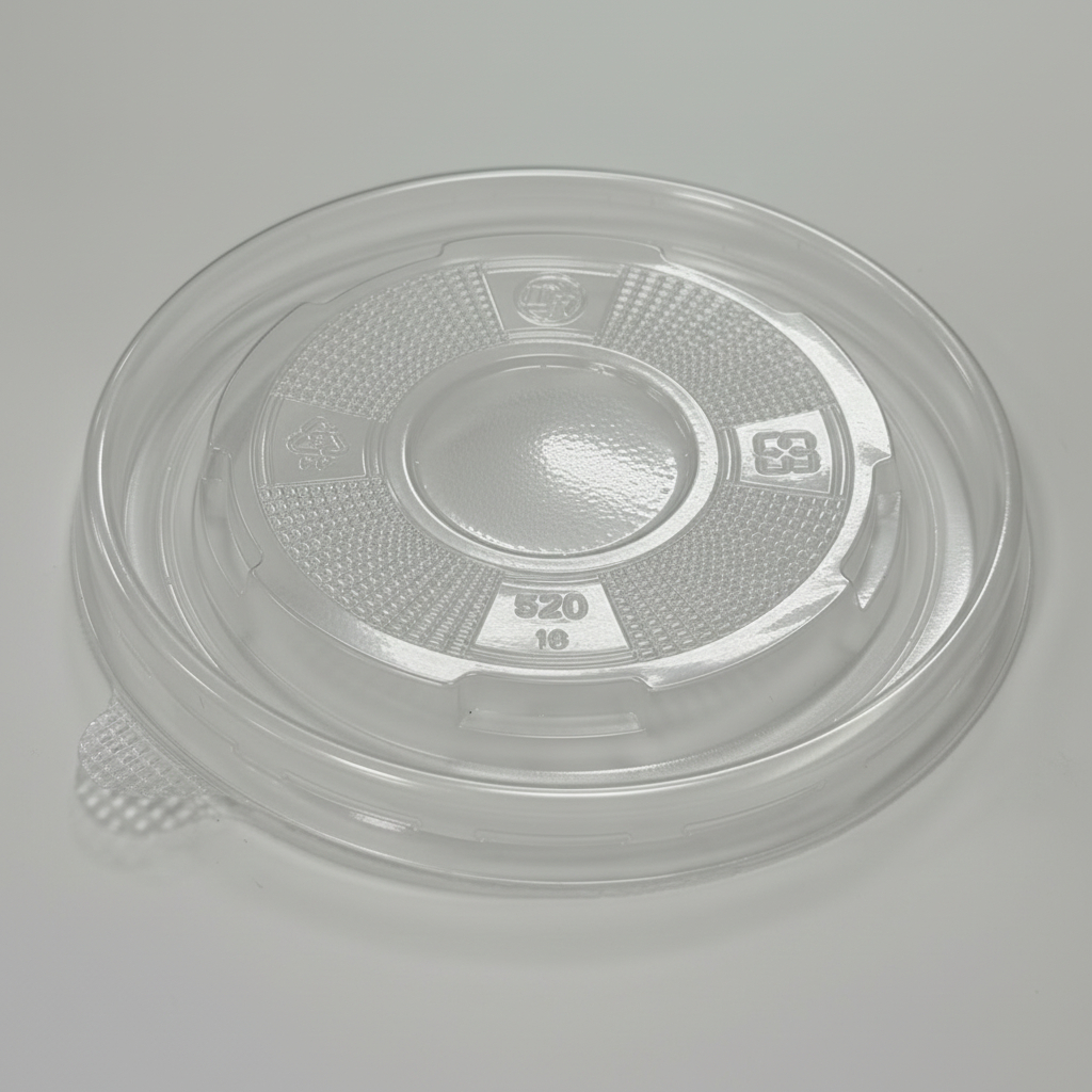塑膠 PP湯杯平蓋 520-112口徑-透