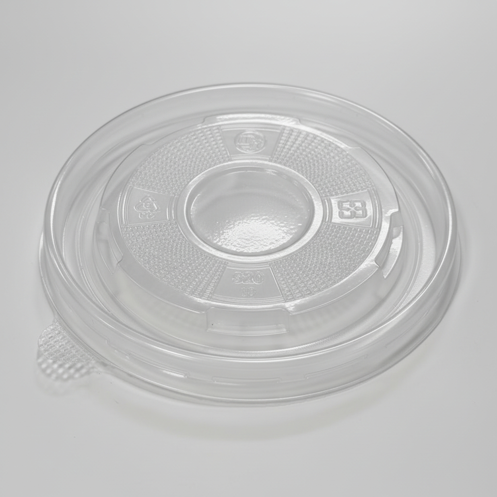 塑膠 PP湯杯平蓋 520-112口徑-透