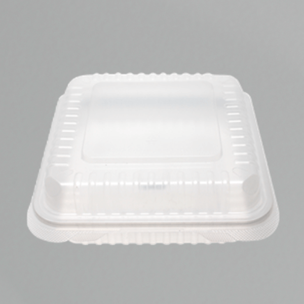 Plastic PP Hinged Containers 9x9