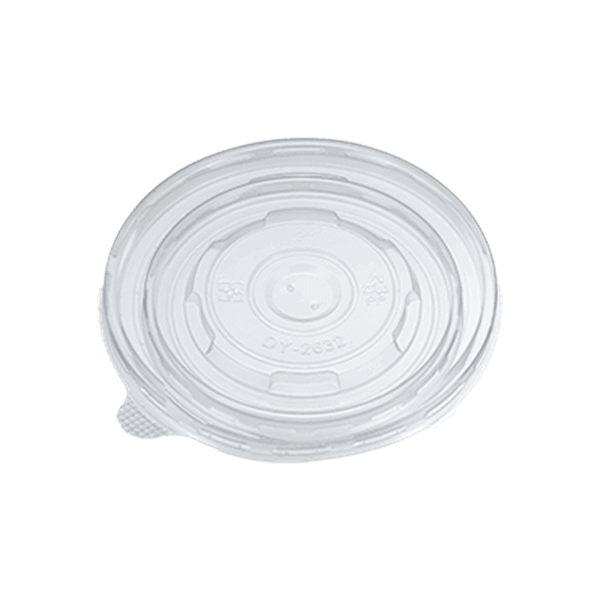 Plastic PP Flat-Lid for Soup Cup 390-102mm-Clear