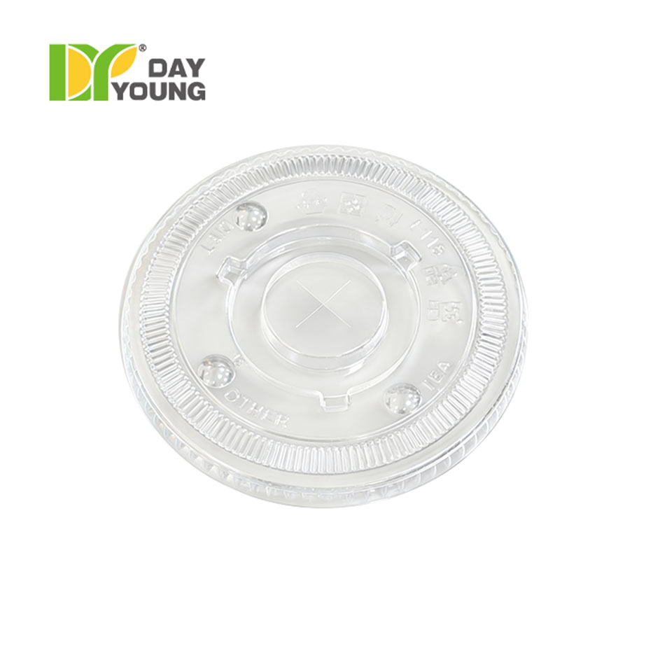 Plastic PET Flat Lid-115mm-Clear