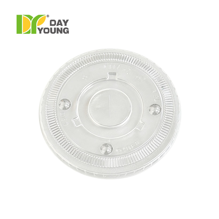 Plastic PET Flat Lid-117mm-Clear